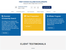 Tablet Screenshot of firstchoicecollegescholarship.com